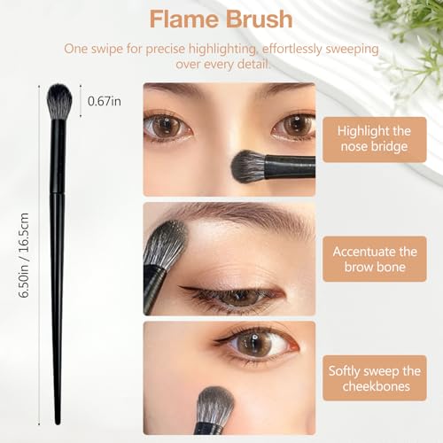 Fluffy Eye Brush Multi-Purpose Eyeshadow and Concealer Blending Tool Vegan Synthetic