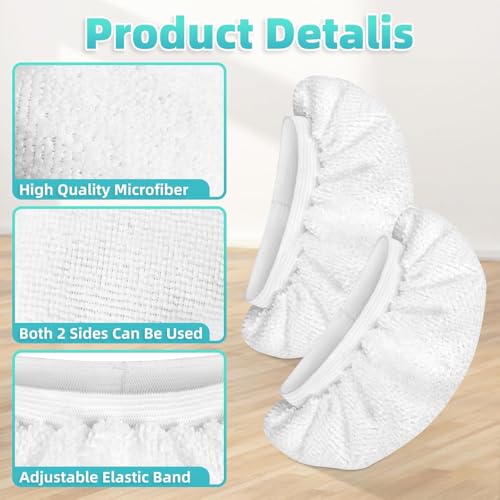 10-Pack Microfiber Steam Cleaner Replacement Cloths for Handheld Steamers