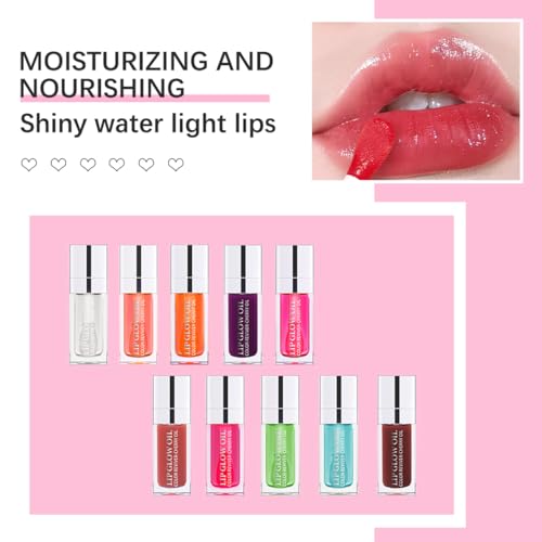 Zifeifeigs Hydrating Lip Oil Moisturizing Gloss Balm 015 Cherry