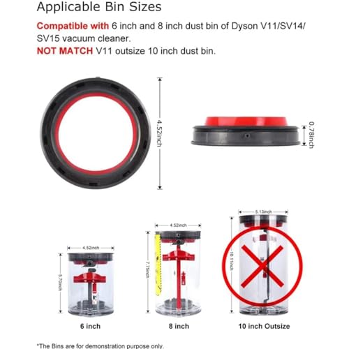 Vacuum Cleaner Sealing Ring for V11 V15 SV14 SV15 SV22 Models