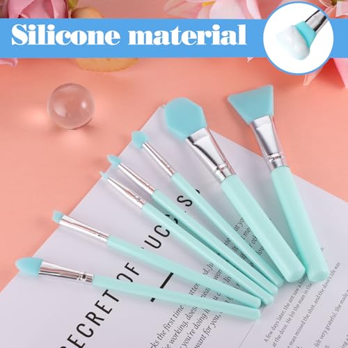 7-Piece Silicone Brush Applicator Kit for Epoxy Resin and Face Masks