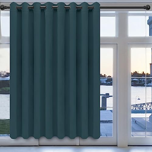 Easy-Going Thermal Blackout Curtain Panel, 100x84 inch, Bluestone
