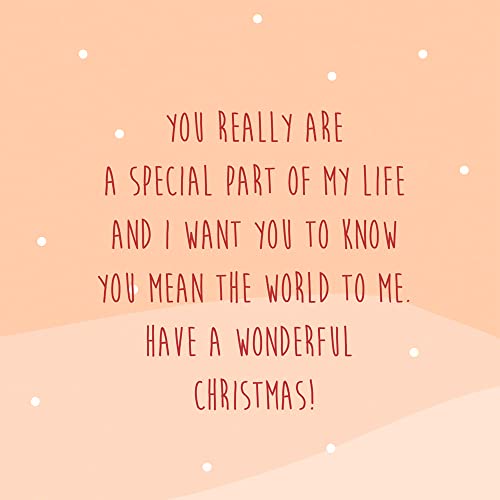 Christmas Greeting Card for Granddaughter - Eco-Friendly Thick Card Stock with Envelope - Made in USA