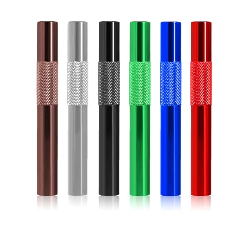 Reusable Stainless Steel Metal Drinking Straws 6-Pack Eco-Friendly Durable