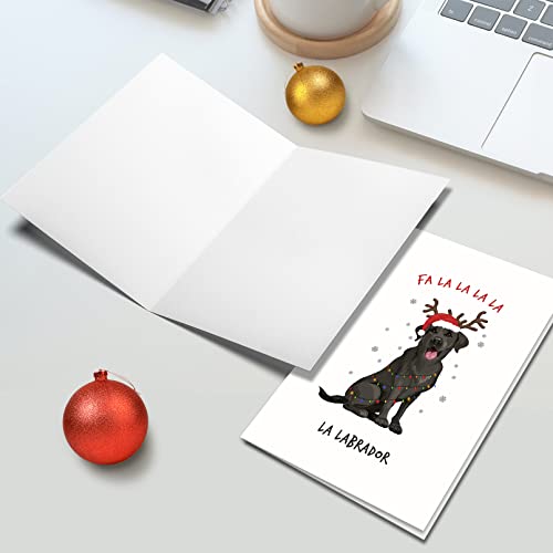 Labrador Christmas Card - Funny Dog Holiday Greeting Card with Envelope