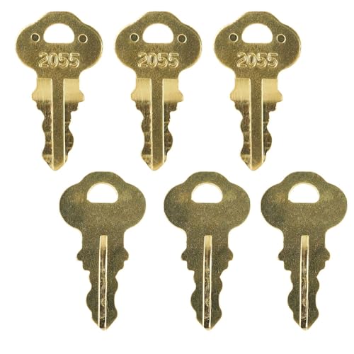 2055 Toilet Paper Dispenser Key Replacement - 6 Pack for Braley