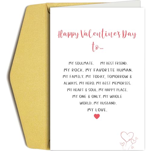 Heartfelt Valentine's Day Card for Husband - Romantic Poem