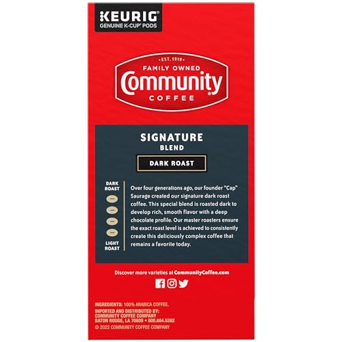 Community Coffee Signature Blend Dark Roast K-Cup Pods - 32 Count