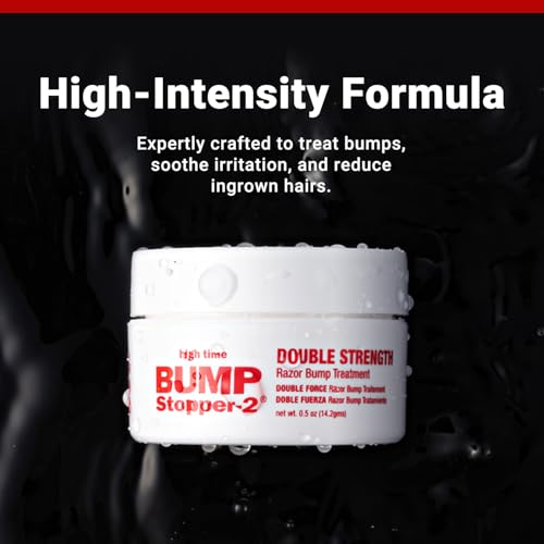 Bump Stopper 2 Double Strength Ingrown Hair & Razor Bump Treatment Cream 0.5 oz