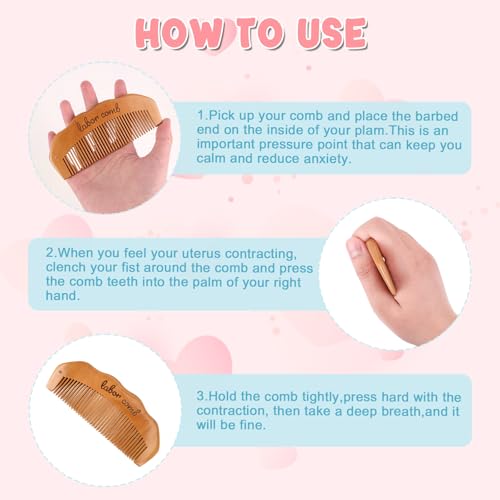 Labor Pain Relief Birth Comb - Natural Acupressure Tool for Pregnancy and Hospital Bag