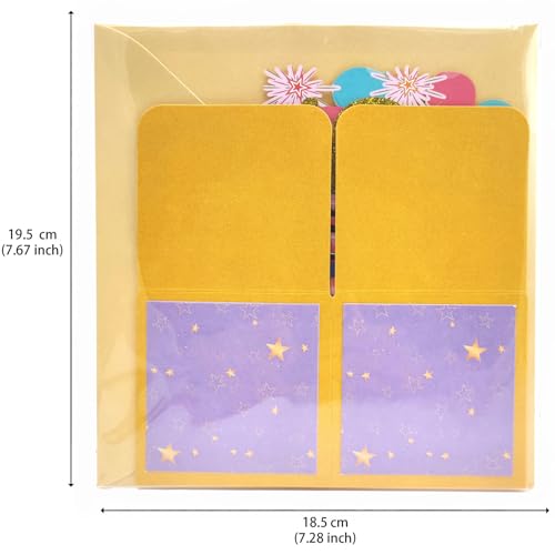 3D Pop-Up Birthday Card with Envelope - Handmade Greeting Card