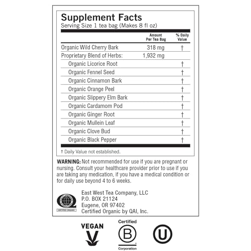 Yogi Organic Throat Comfort Herbal Tea - 16 Count