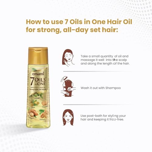 Emami 7-in-1 Ayurvedic Hair Oil - Nourishing & Damage Repair 100ml