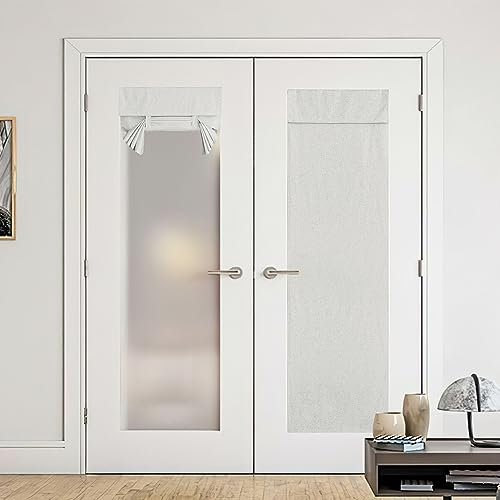 NICETOWN Blackout French Door Curtain - Thermal Insulated, 1 Panel, Ivory White
