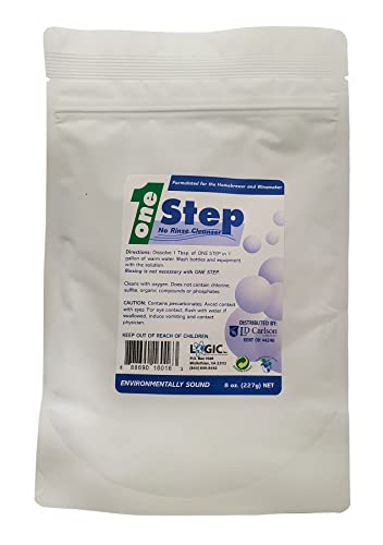 One Step No-Rinse Cleanser for Beer and Wine Equipment - 8 oz