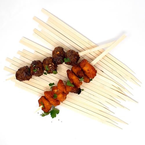 Norpro 11.5-Inch Bamboo Grilling Skewers – 25 Flat & Wide Eco-Friendly