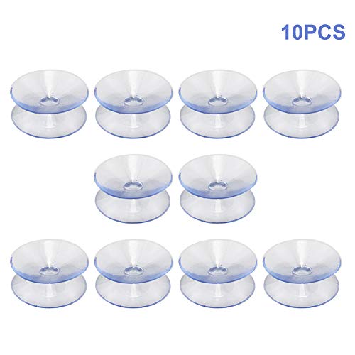 Pilarmuture 35mm Double-Sided Silicone Suction Cups - 10 Pack