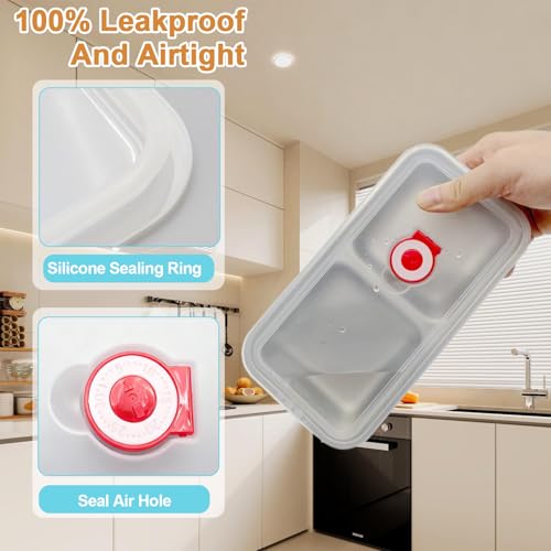 304 Stainless Steel Double Compartment Snack Container