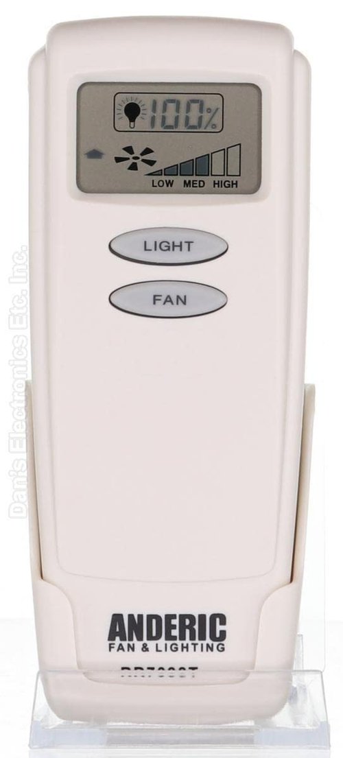 Anderic UC7098T With Receiver Kit works alls 3 speed fans, including fans with pull strings. Includes: RR7099T (UC7098T), UC7067FCRX Receiver