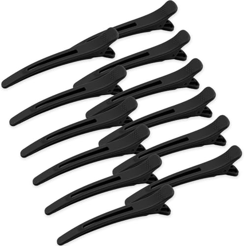 TODDER 12 Pack No Crease Hair Clips for Styling and Sectioning