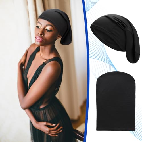 Twistover Jumbo Dreadlock Cap & Hair Wrap for Locs 2-Pack 12 Inch