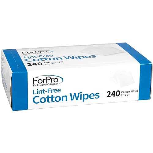 ForPro Lint-Free Cotton Wipes 100% Pure Cotton Gauze 240-Count