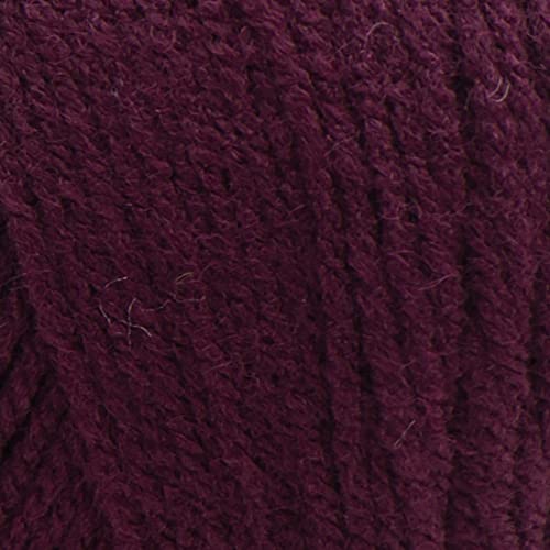 Red Heart Super Saver Yarn in Claret - 100% Acrylic, 364 Yards