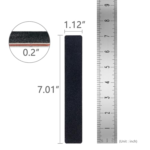 LNAUJS 10 Pack 100/180 Grit Nail Files Professional Emery Boards