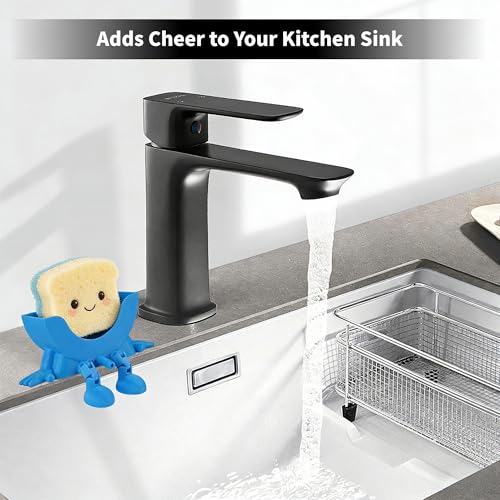 Cute Drainable Sponge Holder for Kitchen Sink - Smiley Design