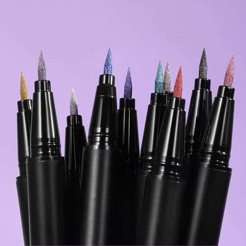 DekRion Waterproof Liquid Eyeliner Pen - Long-Lasting Colored Eyeliner