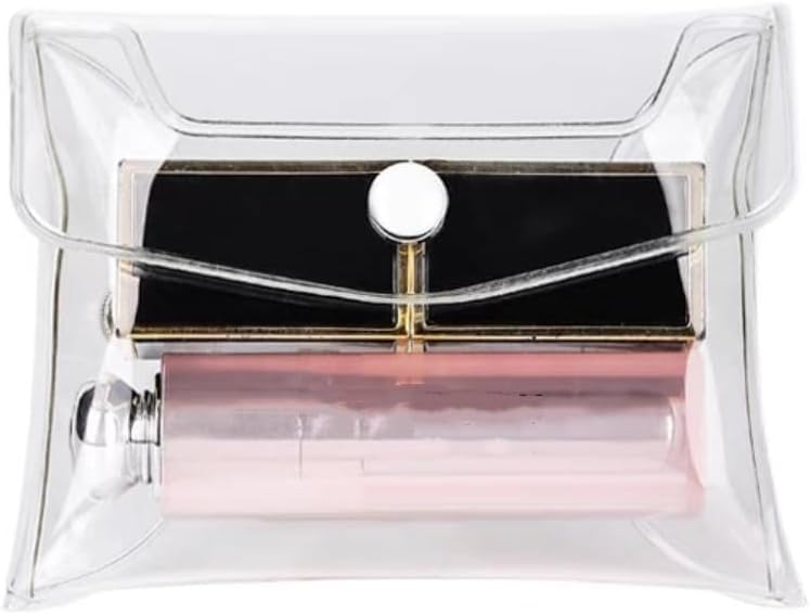Transparent Mini PVC Makeup Bag Small Clear Plastic Cosmetic Organizer