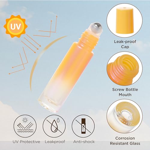 SESENSE Essential Oil Roller Bottles 10ml Orange 4 Pack
