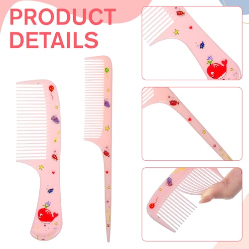 Toddler Hair Comb Set 4-Piece Plastic Detangling Mini Combs for Kids