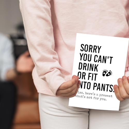 Funny & Sarcastic Baby Shower Card - Humorous Congrats for New Mom & Dad