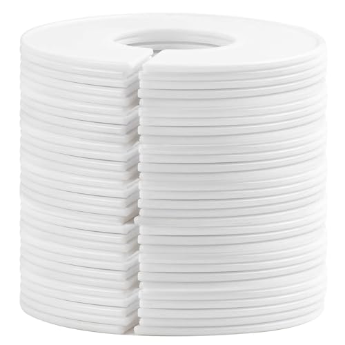 Sukh 30-Pack Baby Closet Dividers - White Plastic Organizers