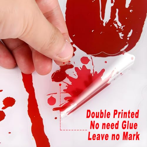 Halloween Window Clings - 43 PCS Removable Decor for Windows