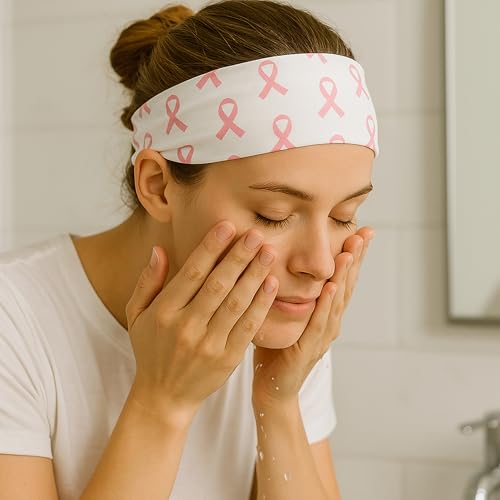 Breast Cancer Awareness Headbands Pink Ribbon Hair Accessories