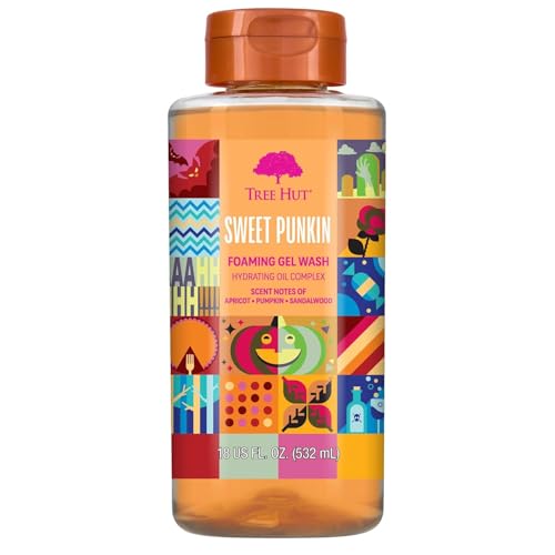 Tree Hut Sweet Punkin Foaming Body Wash, 18 Fl Oz - Moisturizing Shower Gel