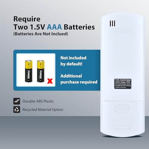 Replacement AC Remote Control for Midea, Samsung, & Blue Star Air Conditioners