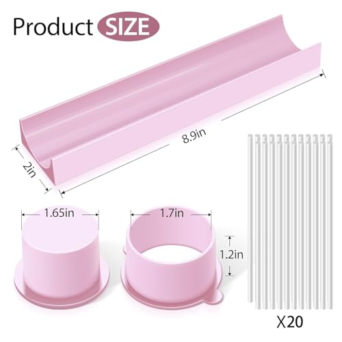Cake Pop Mold Set with 9-Inch Tray & Sticks - Durable ABS