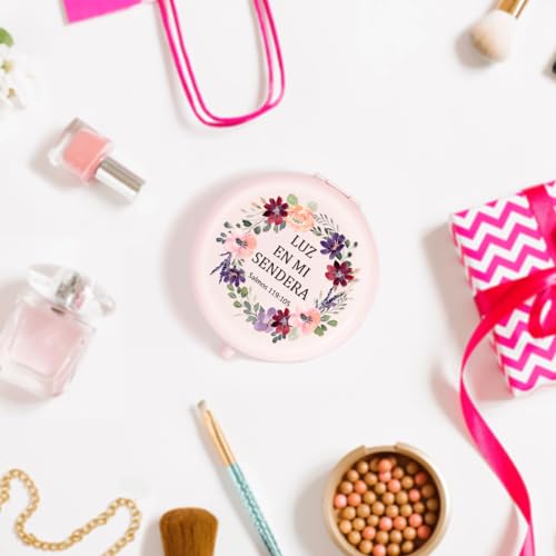 Christian Bible Verse Compact Makeup Mirror - Inspirational Gift for Women