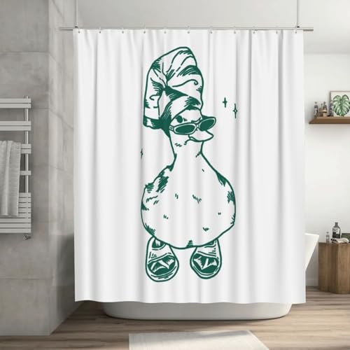 Funny Duck Shower Curtain 72x72 Inch – Quirky Bathroom Decor