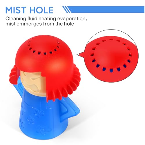 Spardar Angry Mama Microwave Cleaner - Fun & Easy Steam Cleaning Tool, 2 Pack