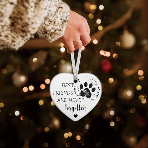 Personalized Dog Christmas Ornament 2025 - Best Friends Never Forgotten