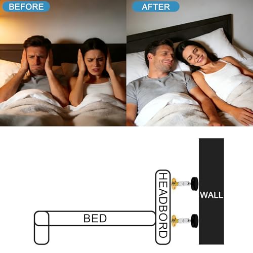 OIKOZEL Adjustable Bed Frame Stabilizer - 4PCS Large Headboard Stoppers