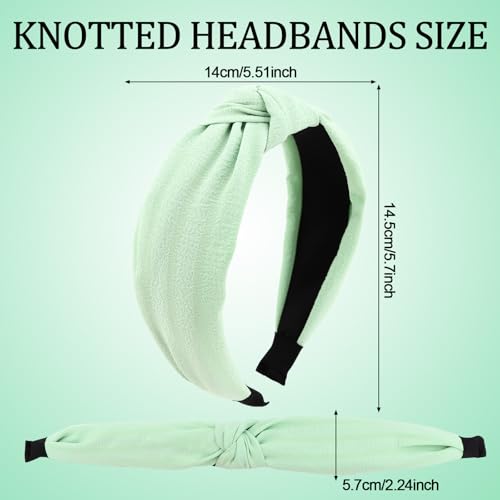 Casoty Knotted Headbands for Women 3-Piece Non-Slip Hair Bands Set