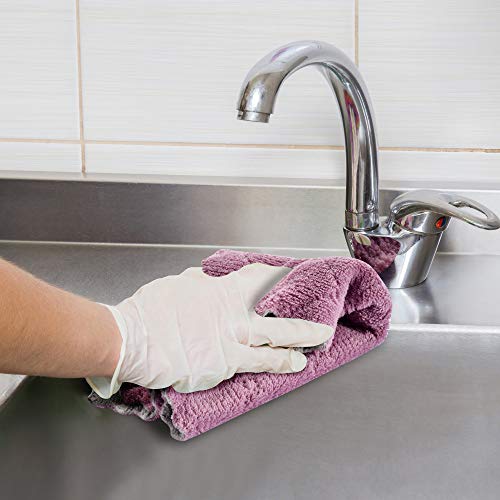 11-Piece Coral Velvet Kitchen Towels Set, 10x6 Inches