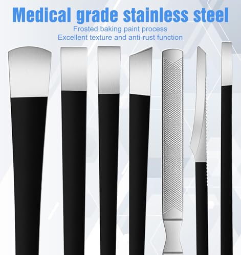 7-Piece Pedicure Knife Set Stainless Steel Callus & Corn Remover Tool Kit