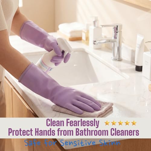 LIICHAAO Reusable Non-Latex Cleaning Gloves - Pack of 2