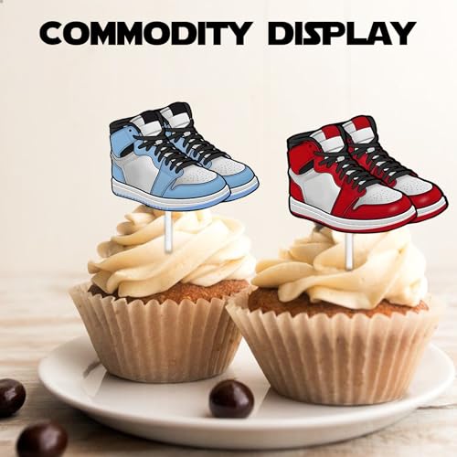 36pcs Skateboard Theme Cupcake Toppers for Birthday Parties